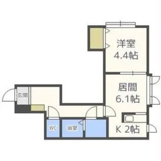 MAHALO OHASHI GAKUENMAE【2階】の間取り