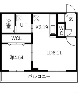 カレラ平岸【4階】の間取り