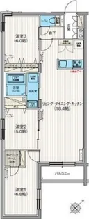 エフュート東札幌【4階】の間取り