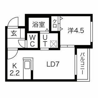 ウェリナ南郷16【4階】の間取り