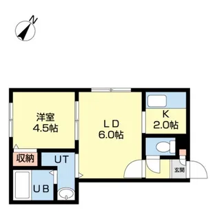 ムーランルージュ【206号室】の間取り