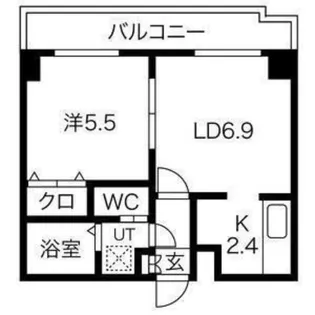 パークサイド月寒【3階】の間取り