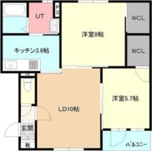 LAULEA【2階】の間取り