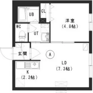 ル・ヌアージュ平岸【4階】の間取り