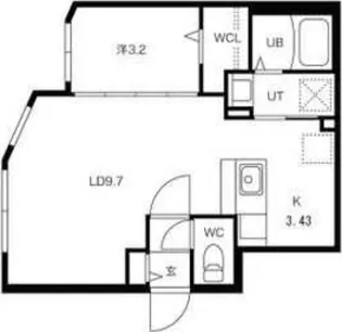 La Casa del Sole(ラカーサデルソーレ)【4階】の間取り