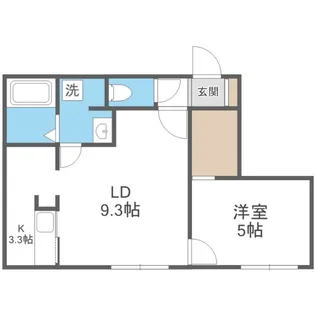 オレオール南平岸【202号室】の間取り