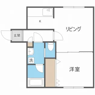 Blancnoir East Sapporo Andante【301号室】の間取り