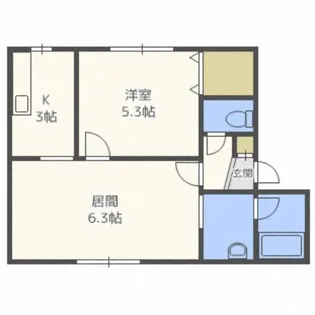 グローリーアンザイ【202号室】の間取り