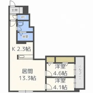 ビブレス月寒中央ステーション【507号室】の間取り