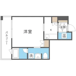 ラフィネタワー札幌南3条【6階】の間取り