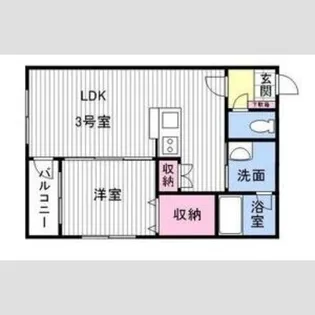 モルティーニ平岸【1階】の間取り