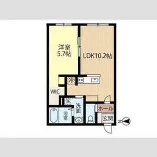 JeekBlau美園【4階】の間取り