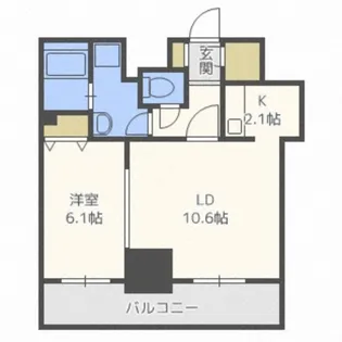 ティアラタワー中島倶楽部(I)【4階】の間取り