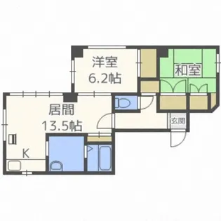 石岡ビル【101号室】の間取り