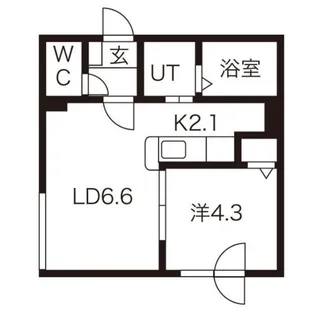 プリリア平岸【3階】の間取り