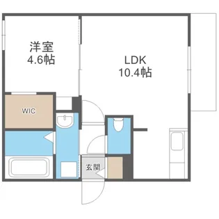 仮)シキレジデンス南平岸【3階】の間取り