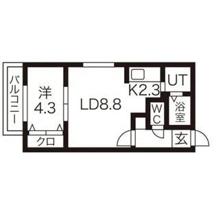 TYY NAKANOSHIMA【2階】の間取り
