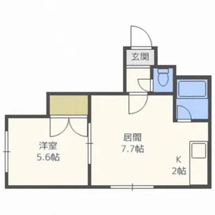 HS菊水624【404号室】の間取り