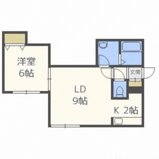 ミカラーム白石【2階】の間取り