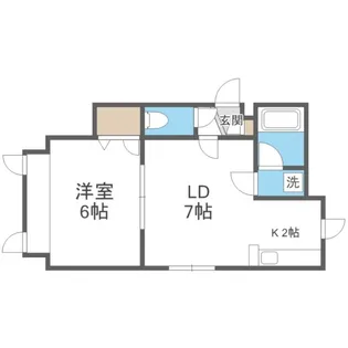 シャネル月寒【2階】の間取り