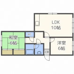 Tハウス【101号室】の間取り