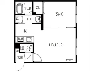 ロアジ栄通【2階】の間取り