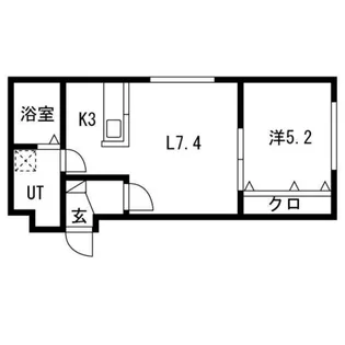 クレア白石【2階】の間取り