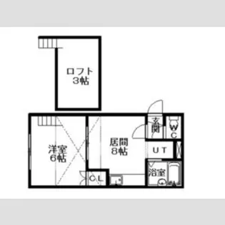スカイブルーK【2階】の間取り