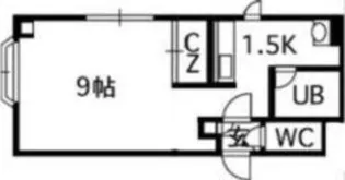 エタニティー菊水【4階】の間取り