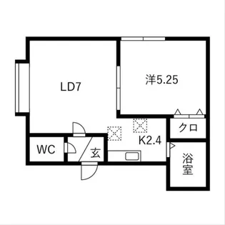ドゥボワ平岸【3階】の間取り