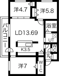 LAYLA27(レイラ27)【5階】の間取り