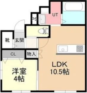快生ハイツ【1階】の間取り