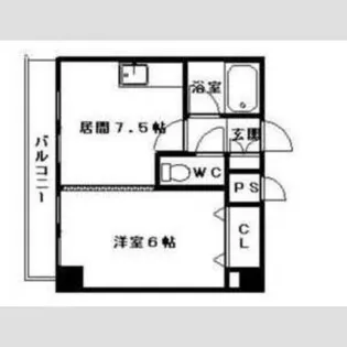 コスモス東札幌【6階】の間取り