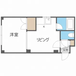 ウォーター通A【402号室】の間取り