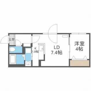ALPHA本郷通II【4階】の間取り