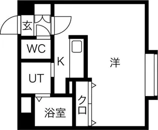 K's Stage Asahimachi【9階】の間取り