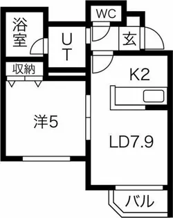 ル・ヴェルジュ【2階】の間取り