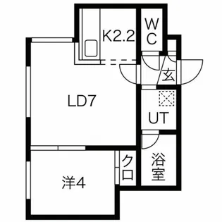 Activat南郷13丁目スクエア(アクティベイト)【4階】の間取り