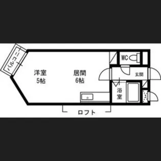 シャトー中の島【6階】の間取り