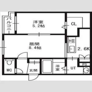 グランメール栄通10【4階】の間取り