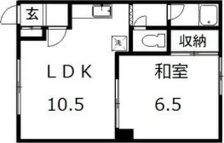 コーポ伯田【2号室】の間取り