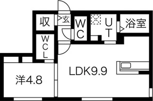 オルセーリュクス豊平【2階】の間取り