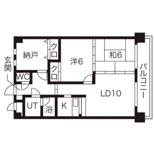 ロイヤルレインボー平岸 B棟【503号室】の間取り