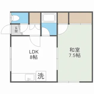 晴岳荘【105号室】の間取り