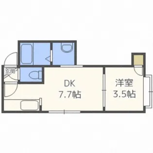 ブロードハイツⅠ【3階】の間取り