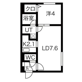 カレラ月寒中央【4階】の間取り