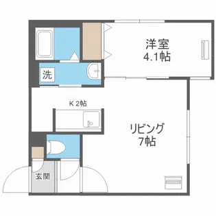 カーザフェリス平岸【3階】の間取り
