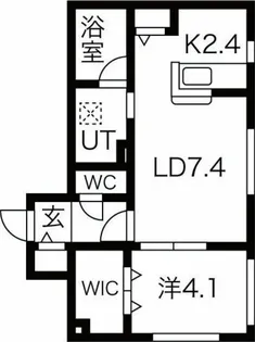 Arzu Shiroishi(アルズシロイシ)【3階】の間取り