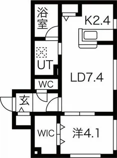 Arzu Shiroishi(アルズシロイシ)【4階】の間取り