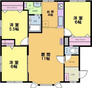 ハイツ8【1階】の間取り